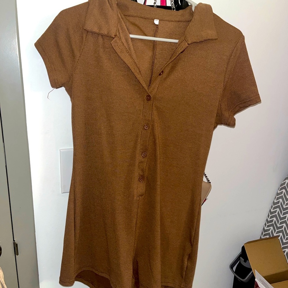 Brown romper
